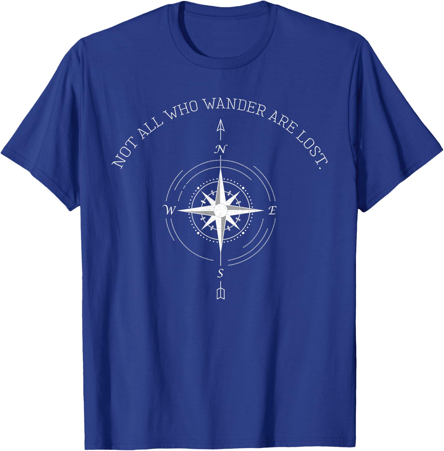 Not All Who Wander are Lost Travel T-Shirt - T-Shirt | Royal