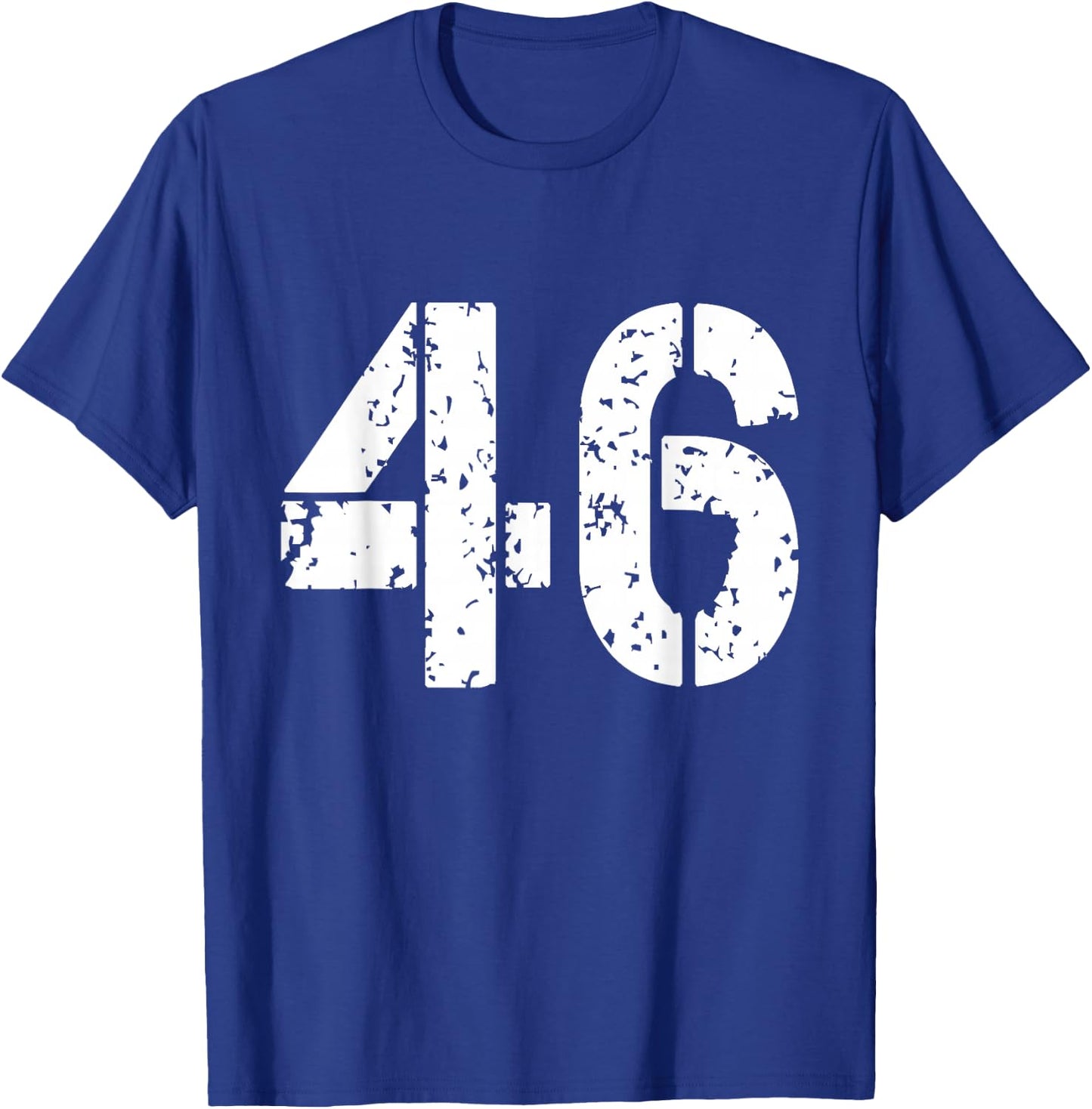 Number 46 Varsity Team - 46th Birthday & 46 Years Old T-Shirt - T-Shirt | Royal