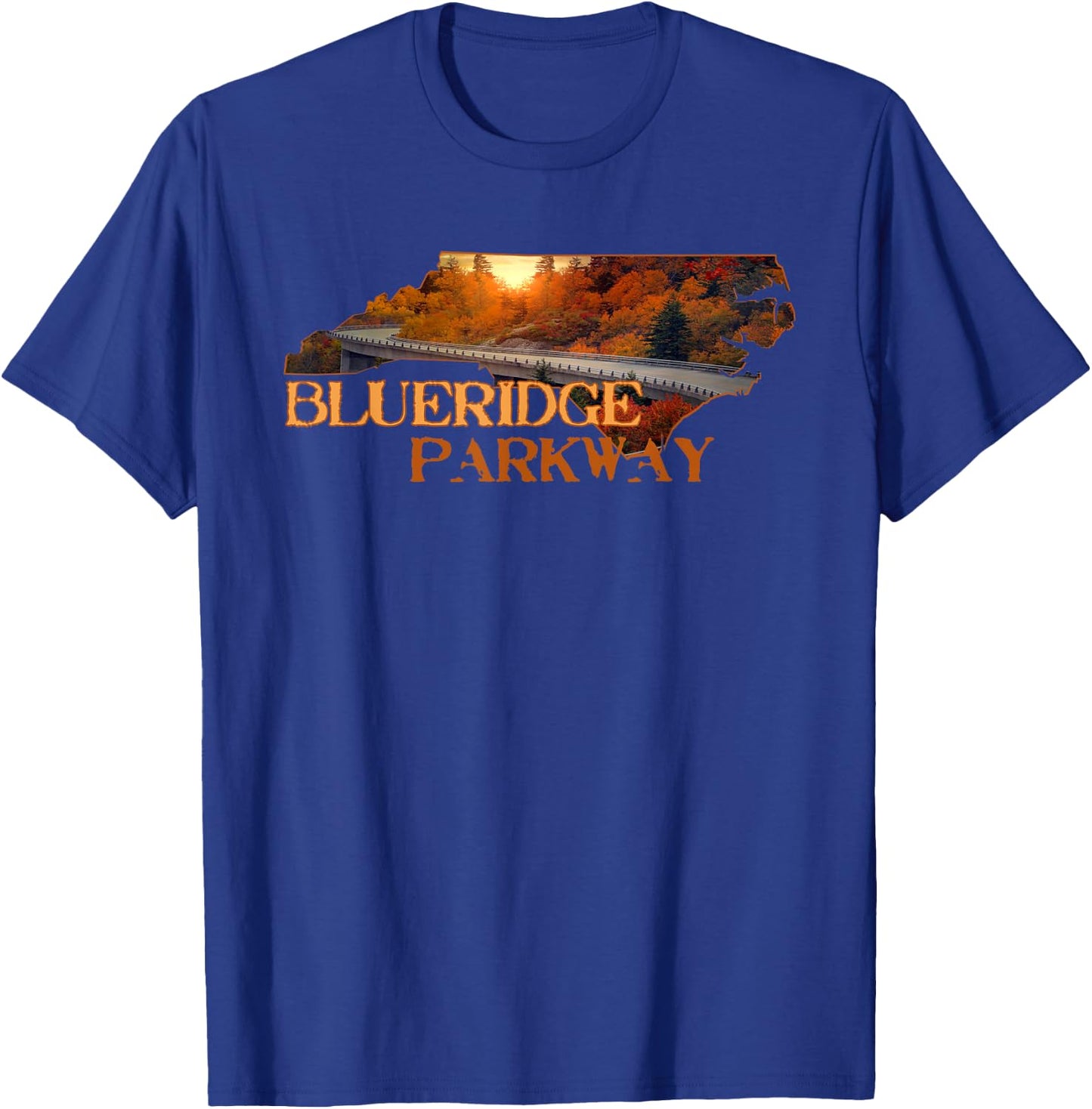 The Linn Cove Viaduct North Carolina Blueridge Parkway Hike T-Shirt - T-Shirt | Royal