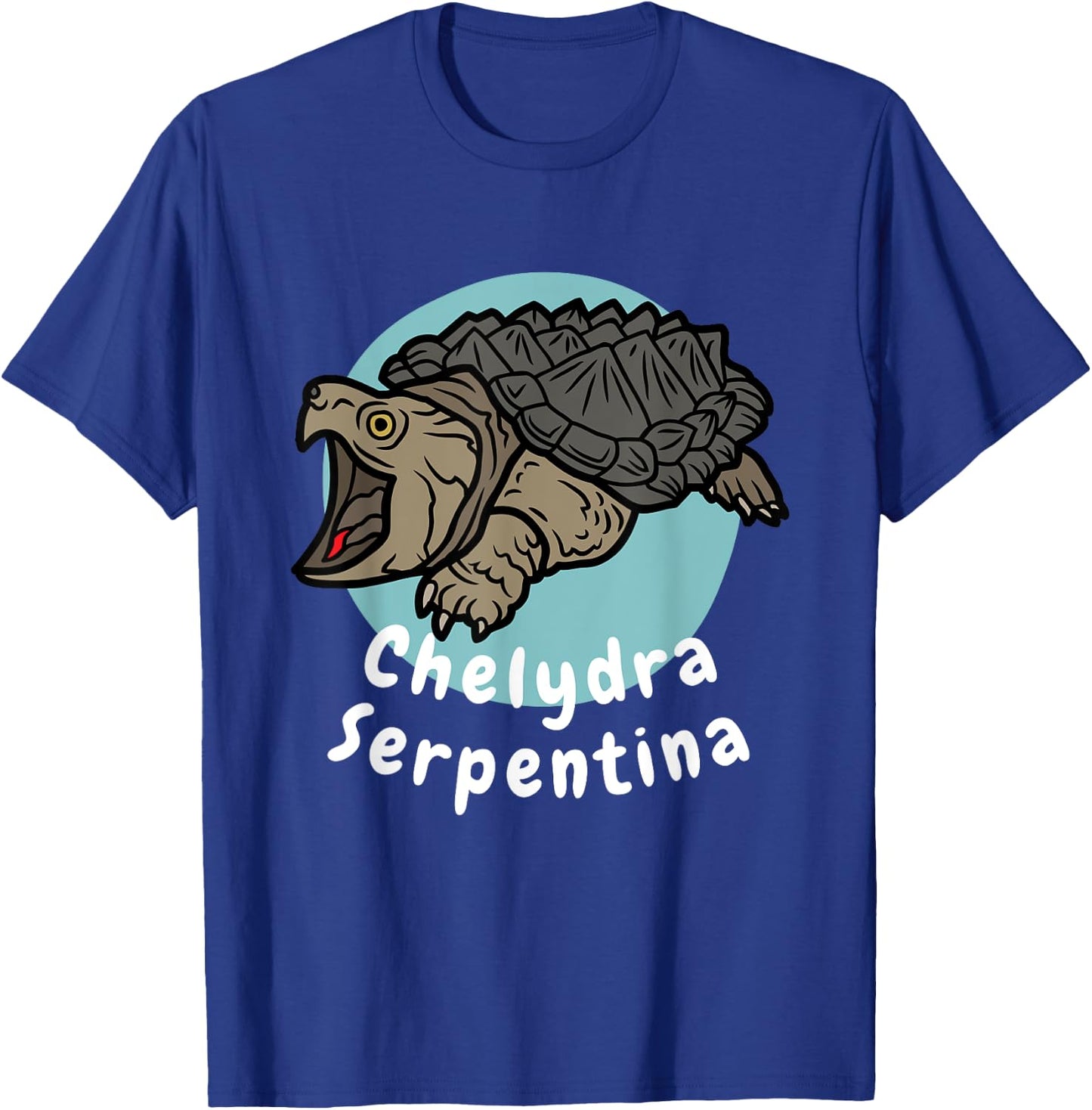 Chelydra Serpentina – Common Snapping Turtle Scientific Name T-Shirt - T-Shirt | Royal