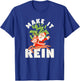 Make It Rein Funny Santa Claus Reindeer Christmas Money T-Shirt - T-Shirt | Royal