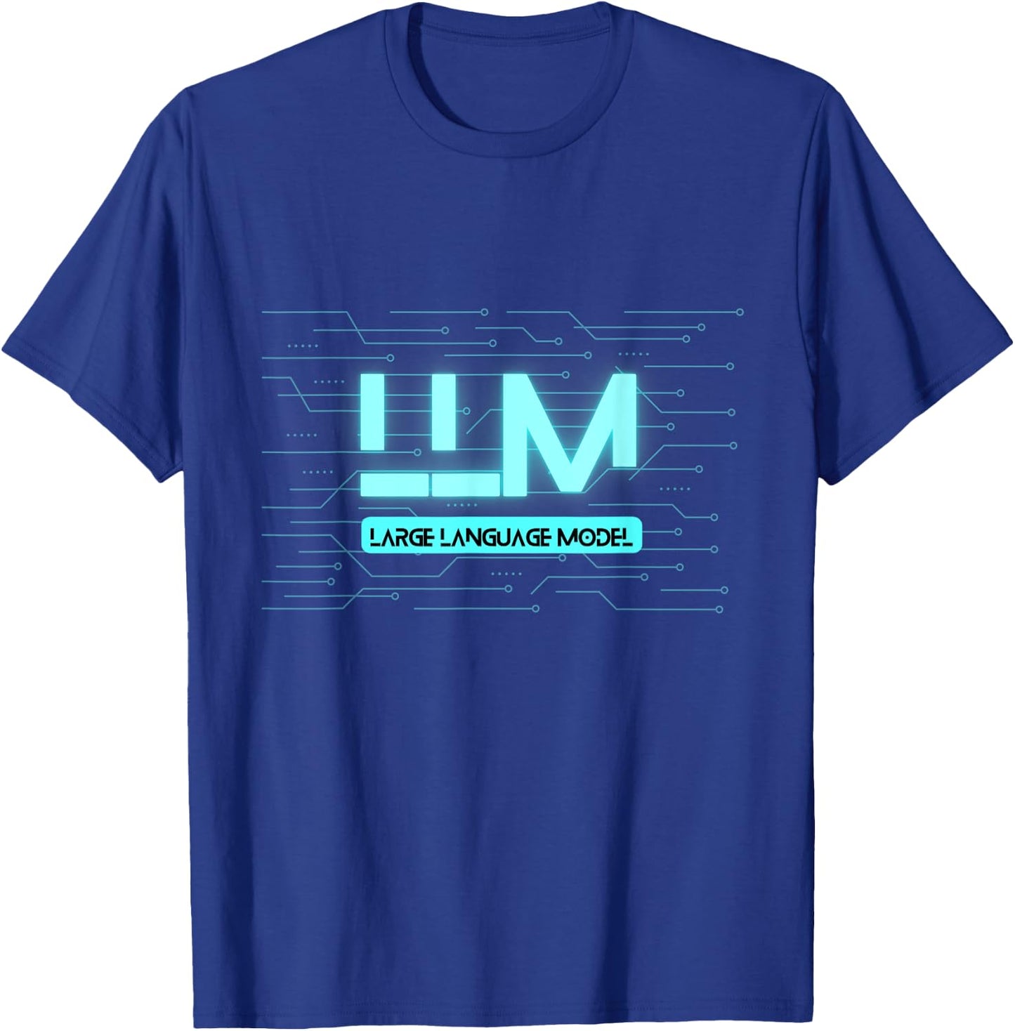 Large Language Models LLM Generative AI Deep Learning GPT T-Shirt - T-Shirt | Royal