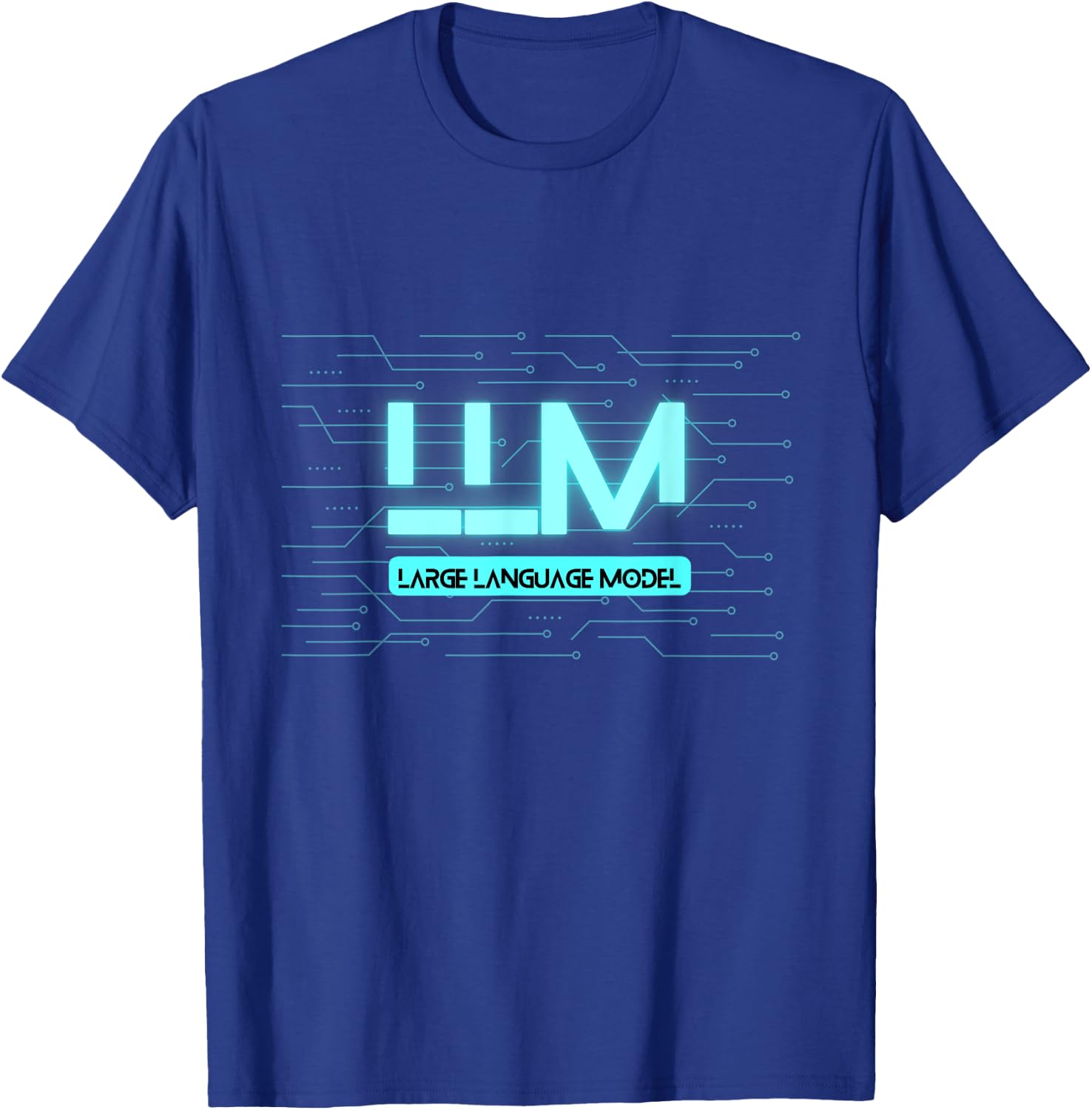 Large Language Models LLM Generative AI Deep Learning GPT T-Shirt - T-Shirt | Royal