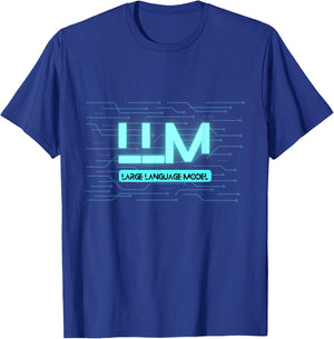 Large Language Models LLM Generative AI Deep Learning GPT T-Shirt - T-Shirt | Royal
