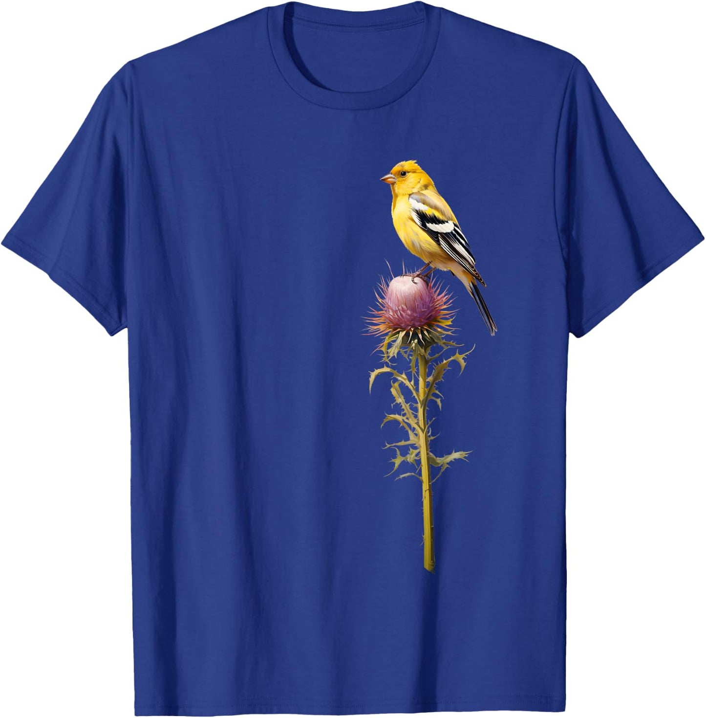 Birding and Bird Lovers Apparel Decor Accessories American Goldfinch Backyard Bird Watching Watchers Birder -Adults Black Short Sleeve Small T-Shirt - T-Shirt | Royal