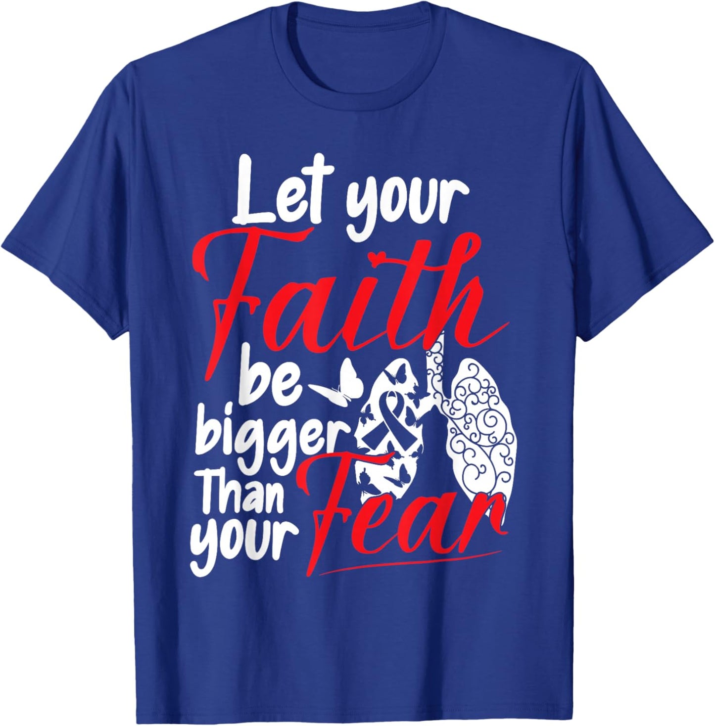 Lung Cancer Warrior T-Shirt - T-Shirt | Royal