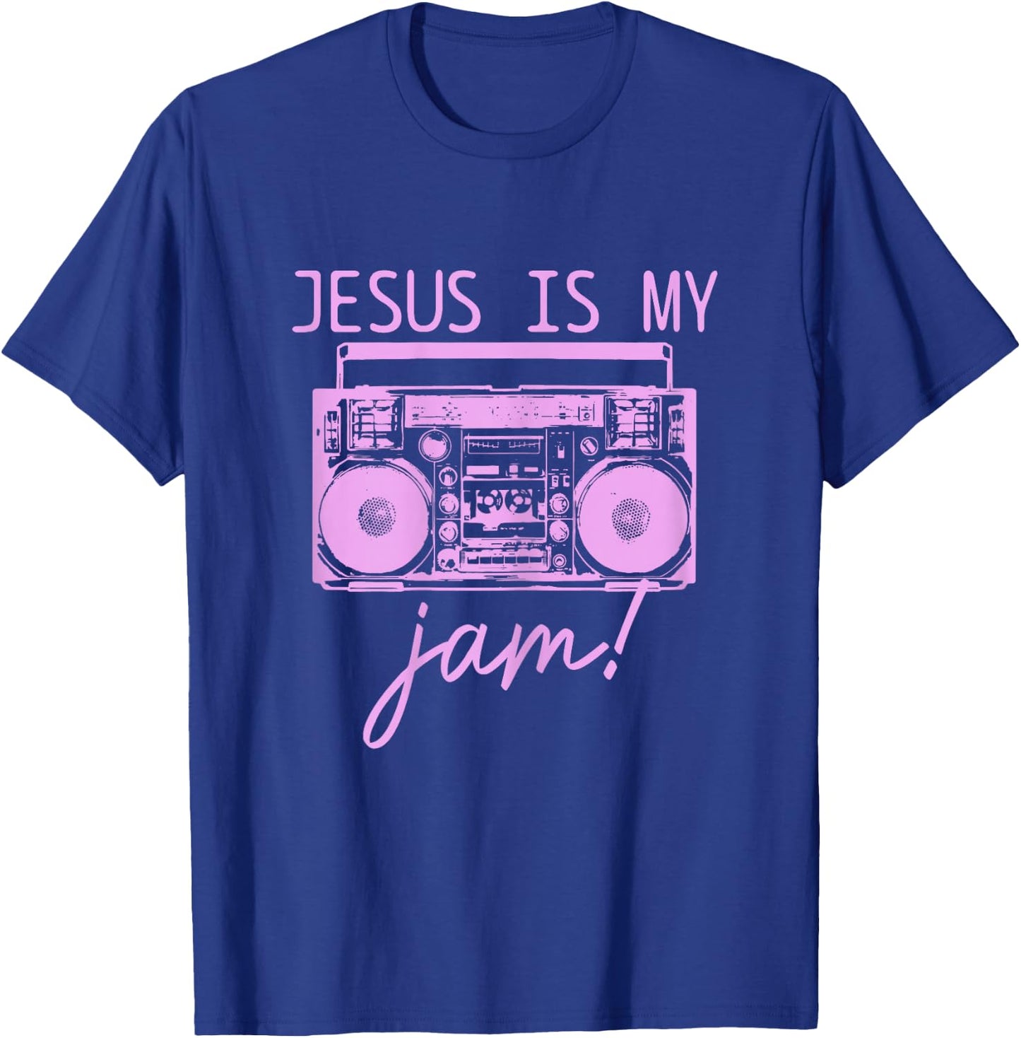 Jesus Christian Music Funny Bible Pastor Faith T-Shirt - T-Shirt | Royal