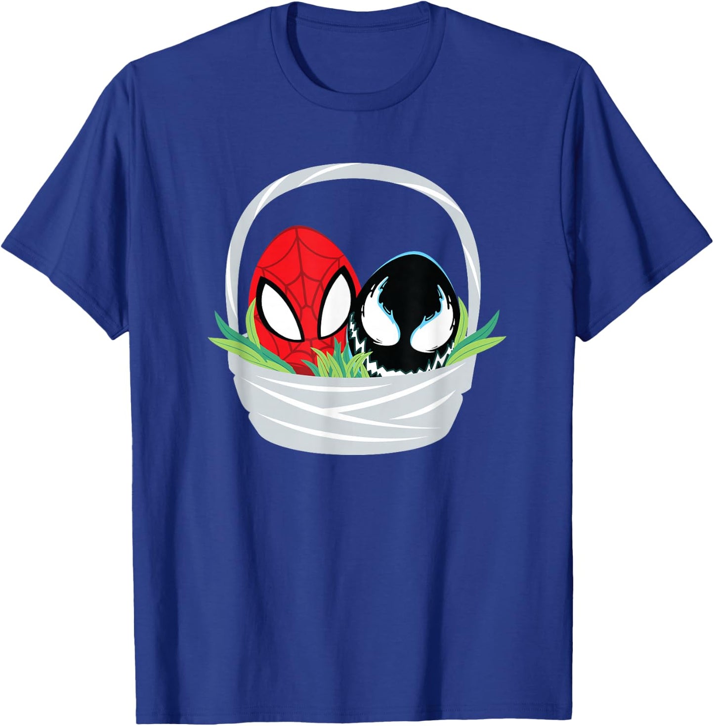 Marvel Spider-Man and Venom Easter Basket Small T-Shirt - T-Shirt | Royal
