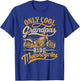 Fathers Day Only Cool Grandpas Ride Motorcycles T-Shirt - T-Shirt | Royal