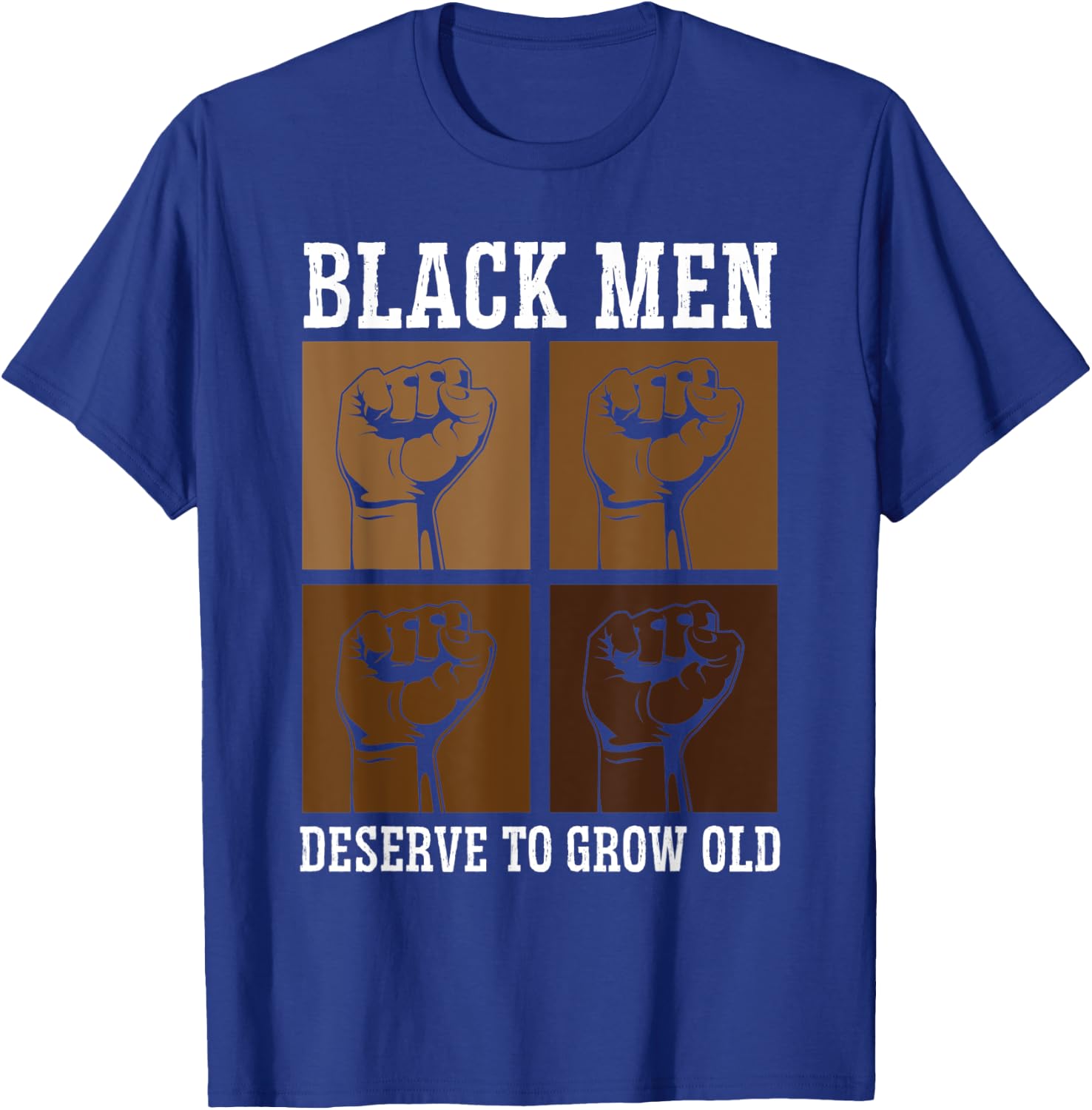 Black Men Deserve To Grow Old World Black Pride T-Shirt - T-Shirt | Royal