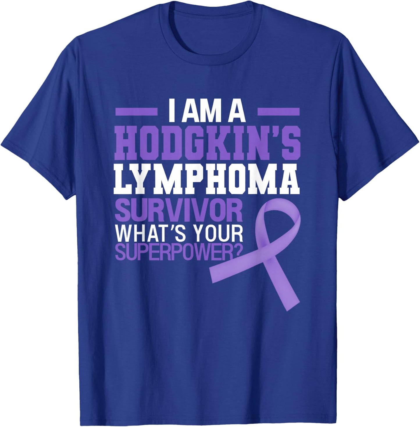 Hodgkins' Lymphoma Cancer Awareness Beat The Cancer T-Shirt - T-Shirt | Royal
