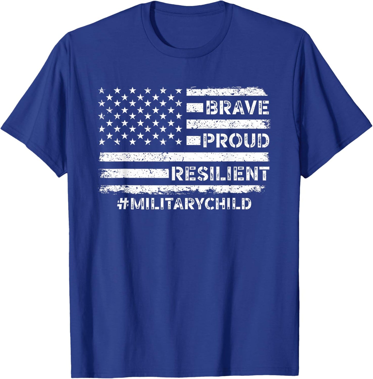 Military Kids Shirt Adult Purple 2025 Month Military Child T-Shirt - T-Shirt | Royal