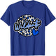 Leopard Cheetah Basketball Wildcats Blue Spirit Game T-Shirt - T-Shirt | Royal