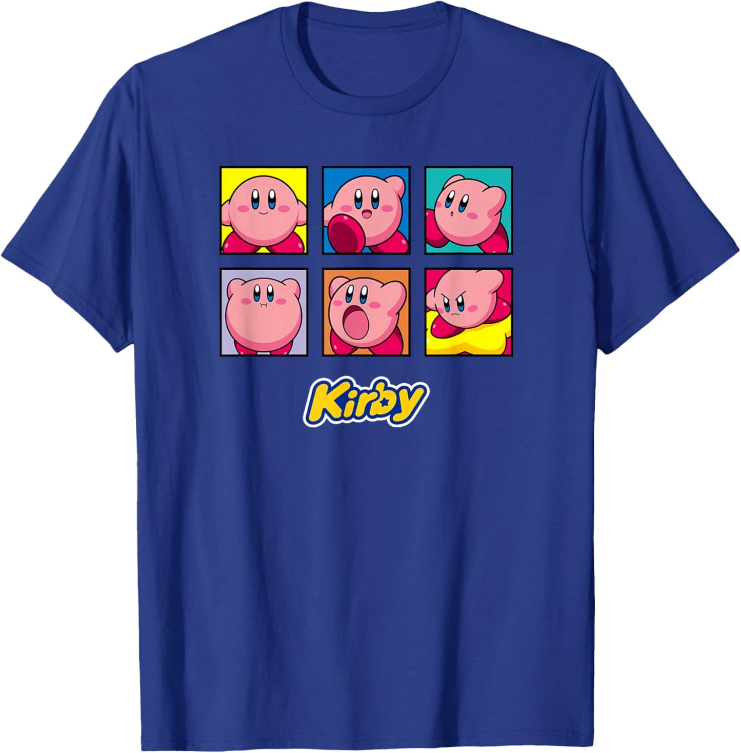 Kirby Vintage Panel Collage Poster - -Kids - Black - Small T-Shirt - T-Shirt | Royal