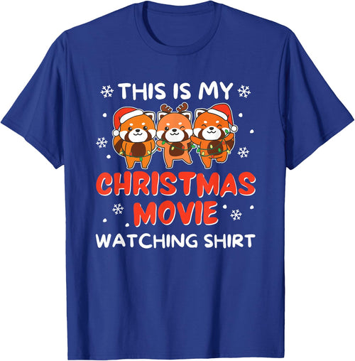 Red Panda Christmas Movie Watching