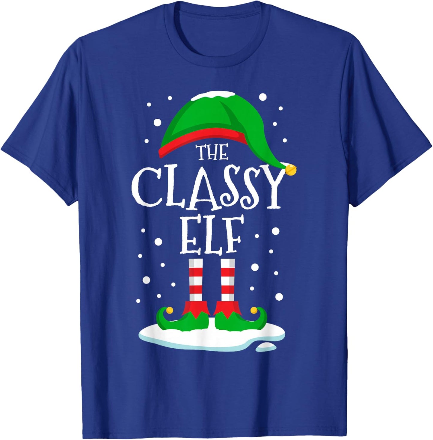The Classy Elf Christmas Family Matching Xmas Group Funny T-Shirt - T-Shirt | Royal