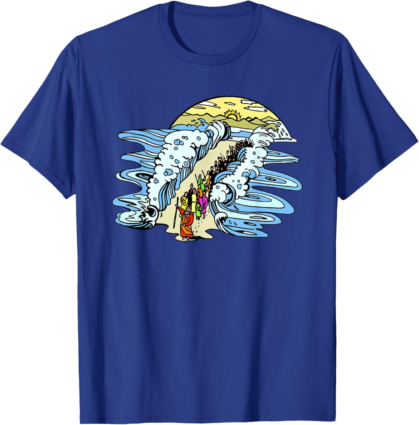 Moses Moshe Red Sea T-Shirt - T-Shirt | Royal