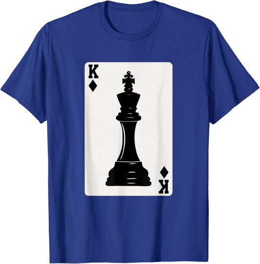 Chess King Playing Card T-Shirt - T-Shirt | Royal