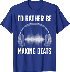 Cool Music Producer Art Women Disc Jockey Beat Maker T-Shirt - T-Shirt | Royal