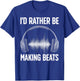 Cool Music Producer Art Women Disc Jockey Beat Maker T-Shirt - T-Shirt | Royal