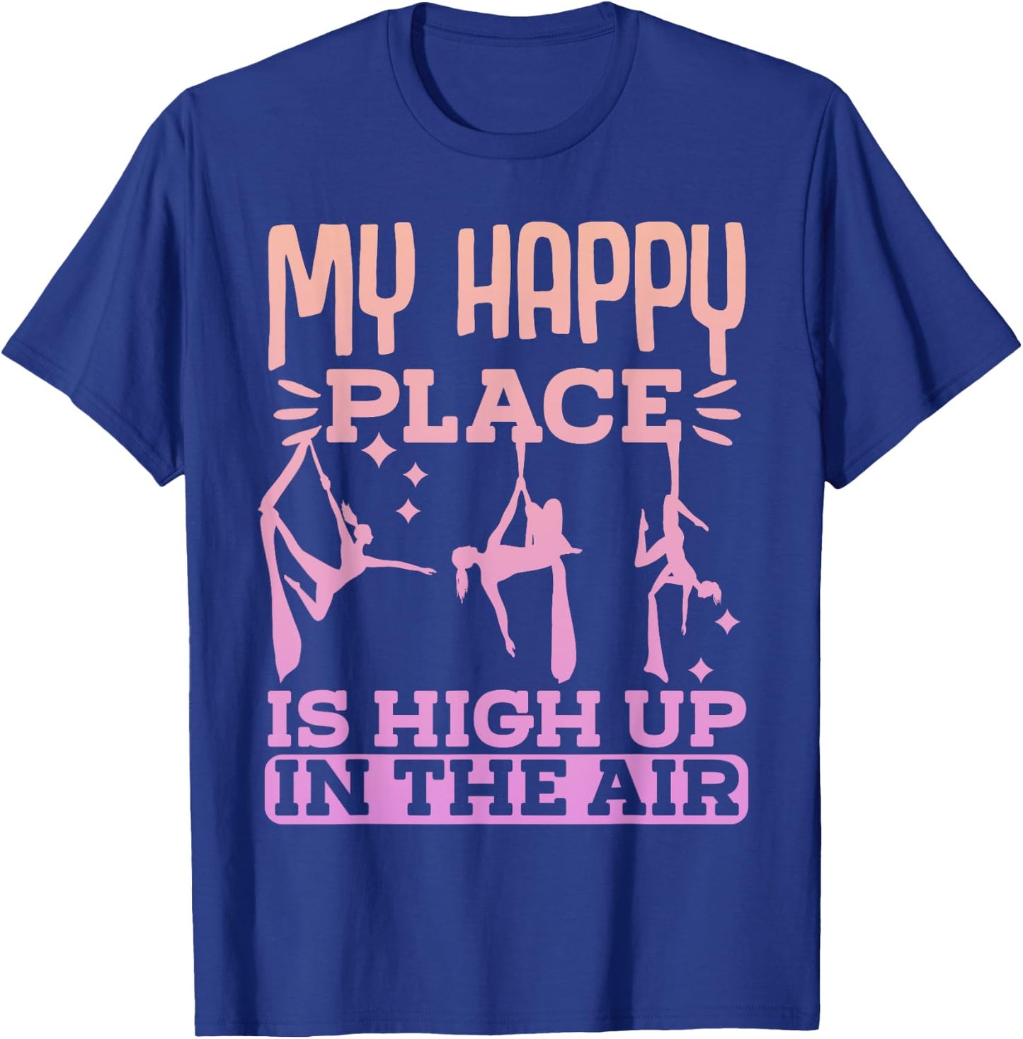 Aerialist Performer Gymnastic Aerial Silks T-Shirt - T-Shirt | Royal