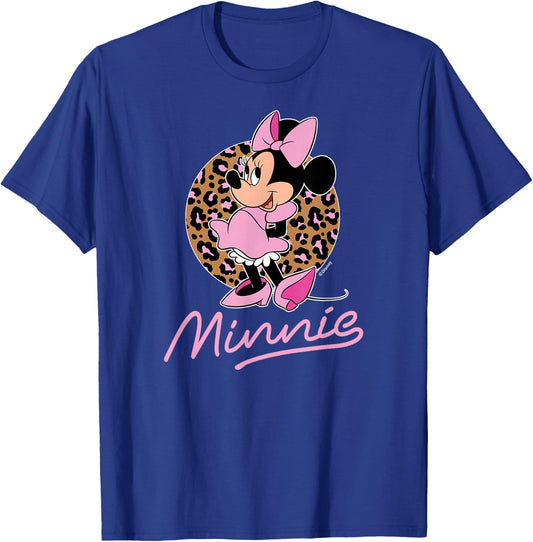 Disney - Minnie Leopard Print T-Shirt - T-Shirt | Royal