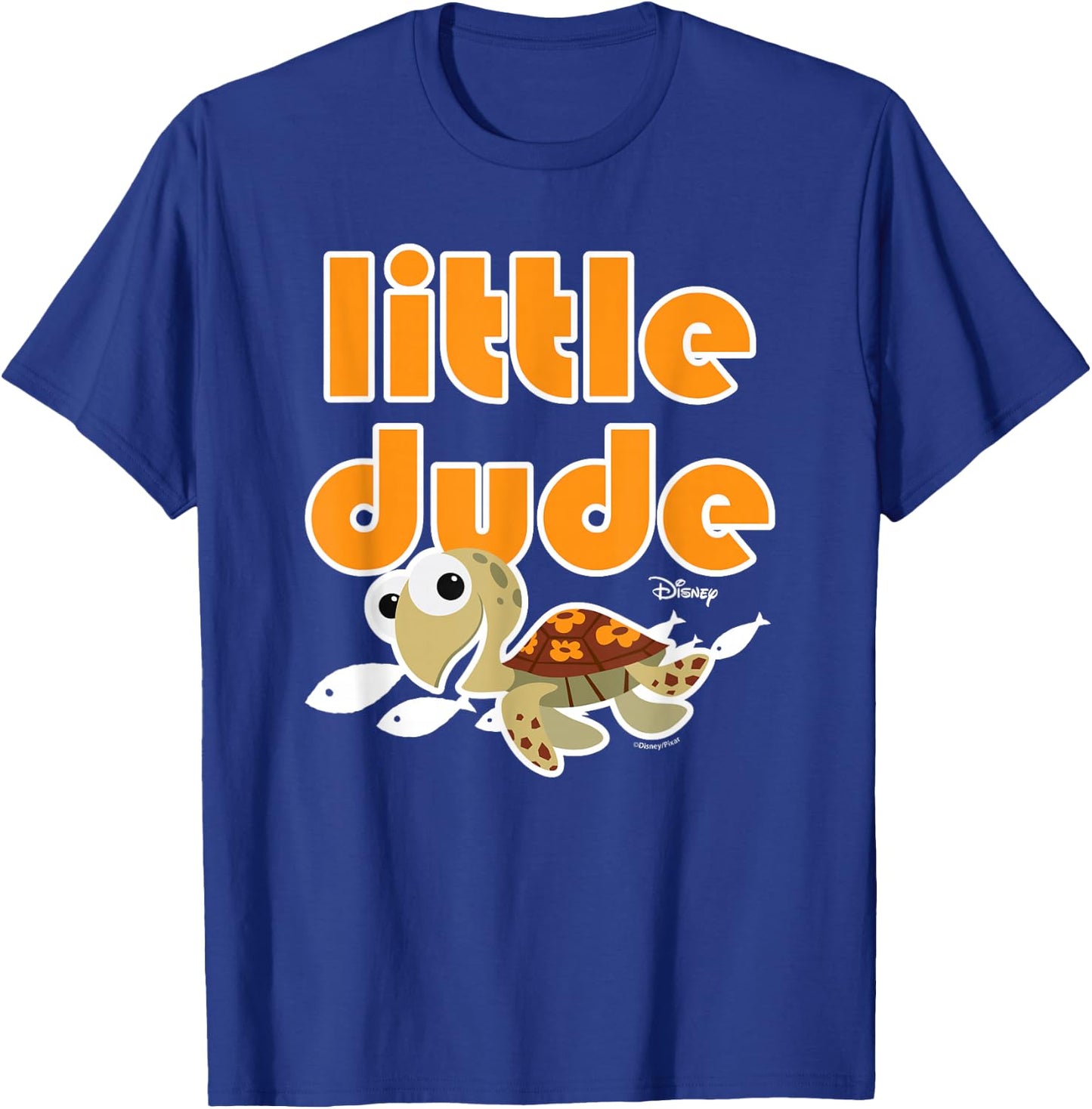 Finding Nemo - Squirt Turtle Little Dude T-Shirt - T-Shirt | Royal