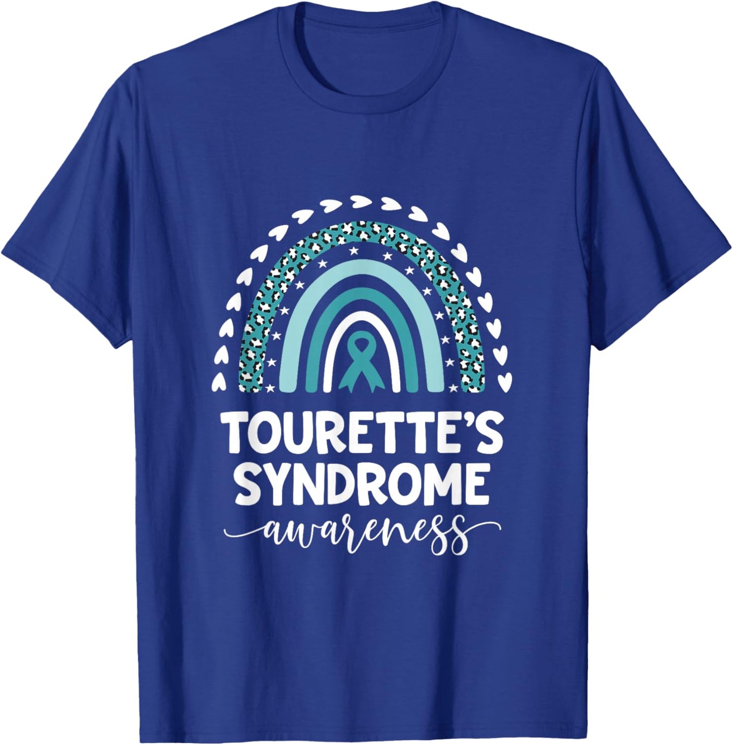 Tourettes Syndrome Support Love Cure Tourettes Awareness T-Shirt - T-Shirt | Royal