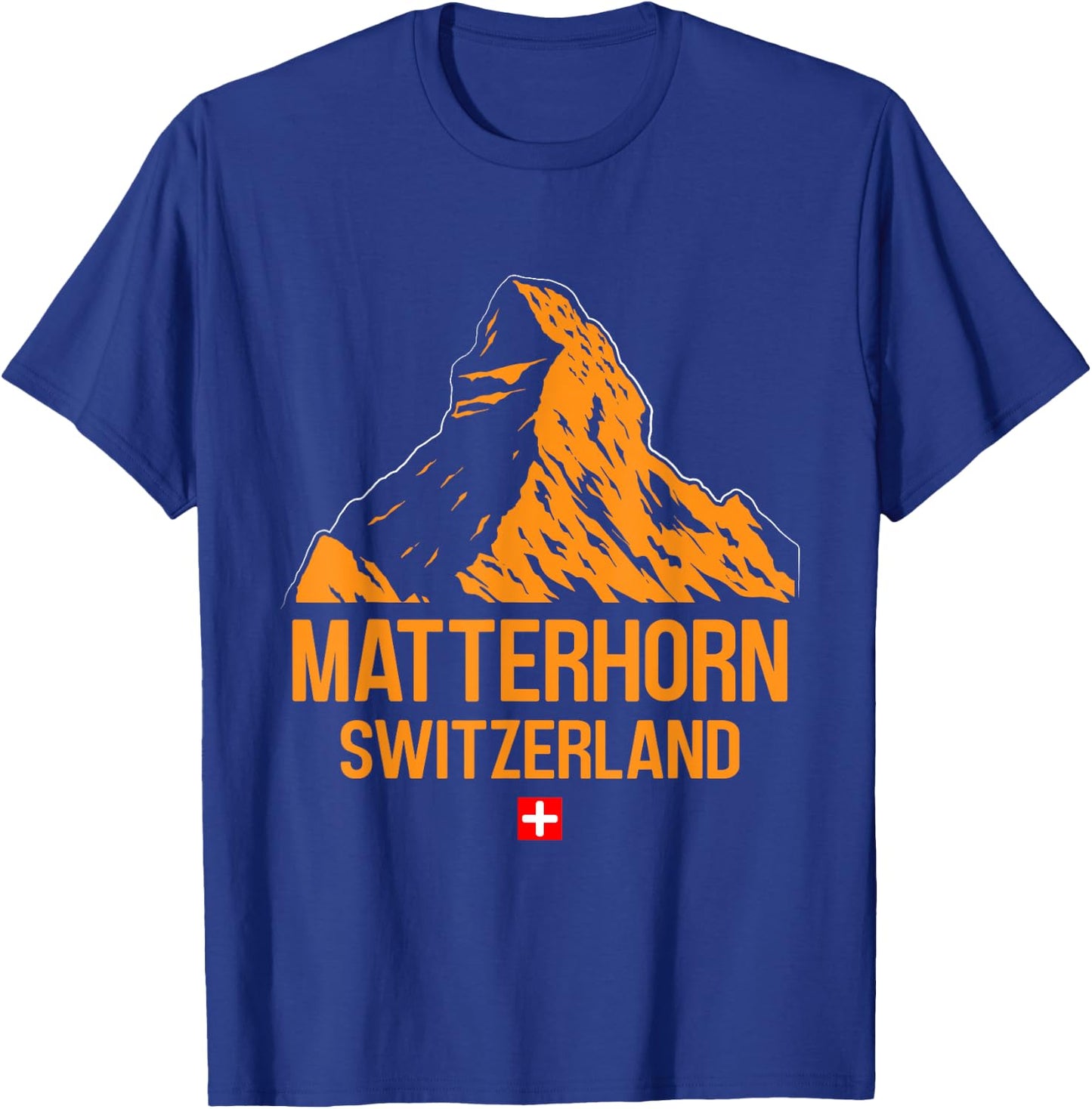 Matterhorn Hiker Mountain fan Climbing Hiking Mountaineer T-Shirt - T-Shirt | Royal