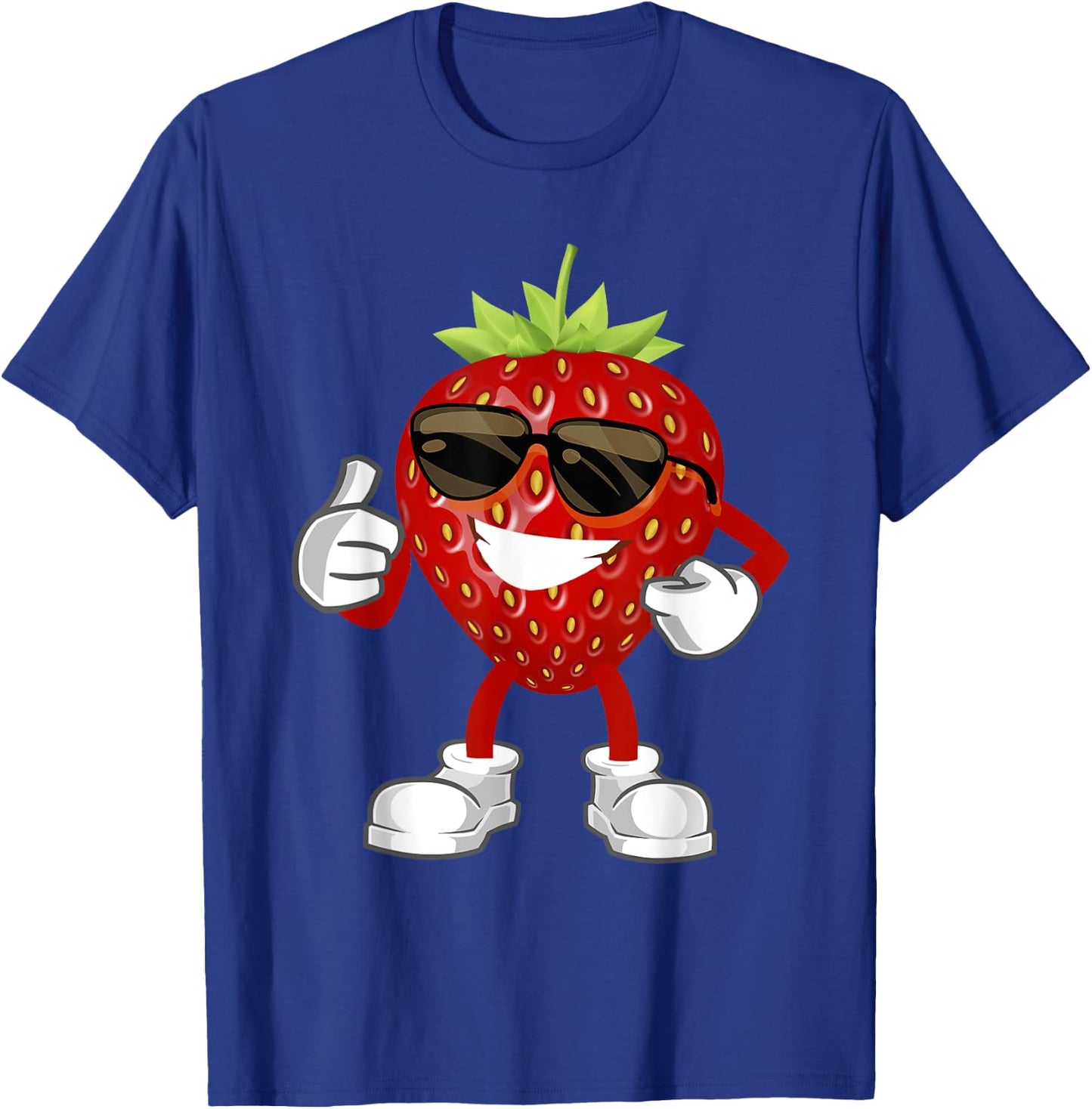 Sweet Strawberry Halloween Costume Strawberry Sunglusses T-Shirt - T-Shirt | Royal