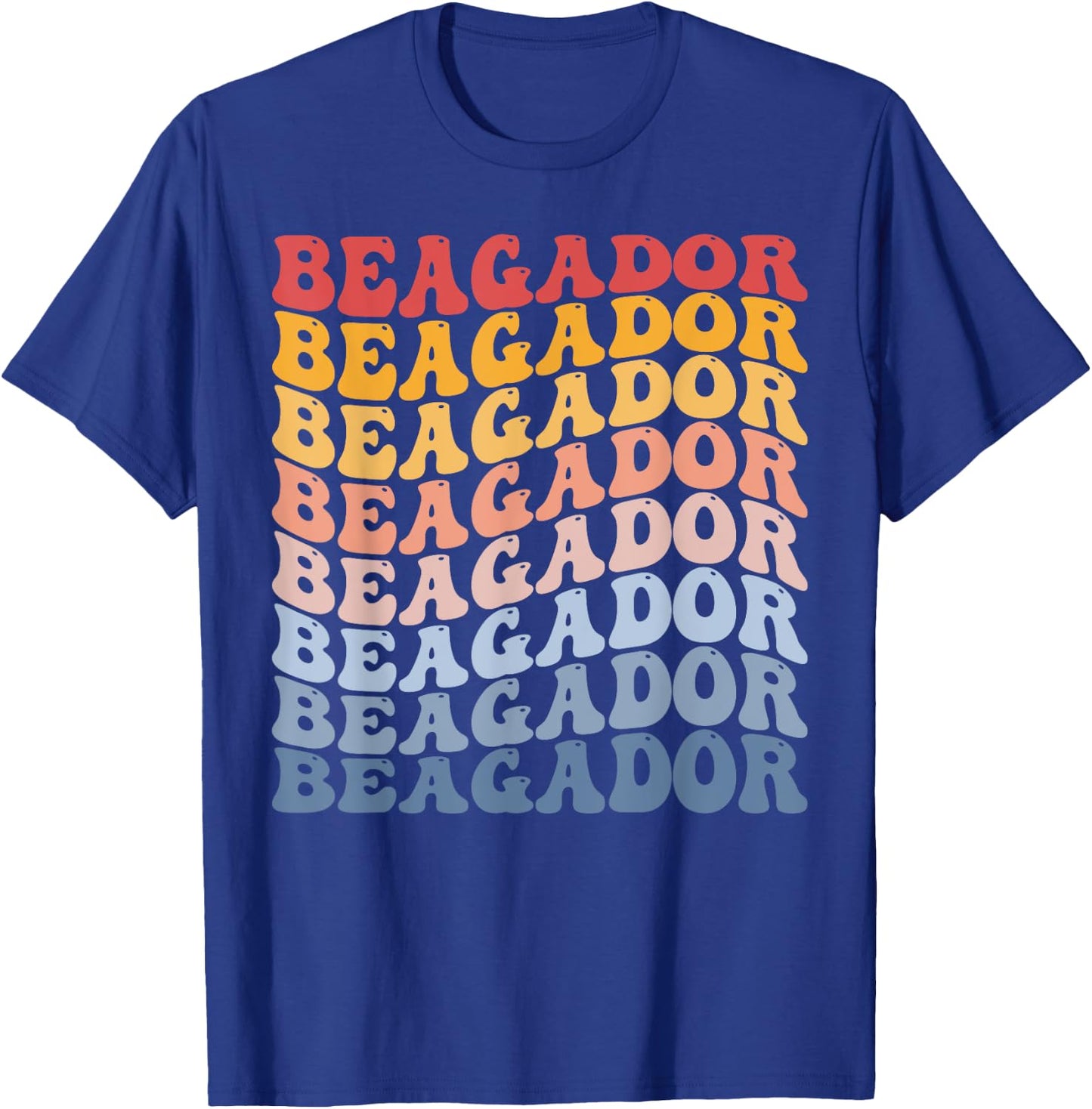 Beagador Groovy Retro T-Shirt - T-Shirt | Royal