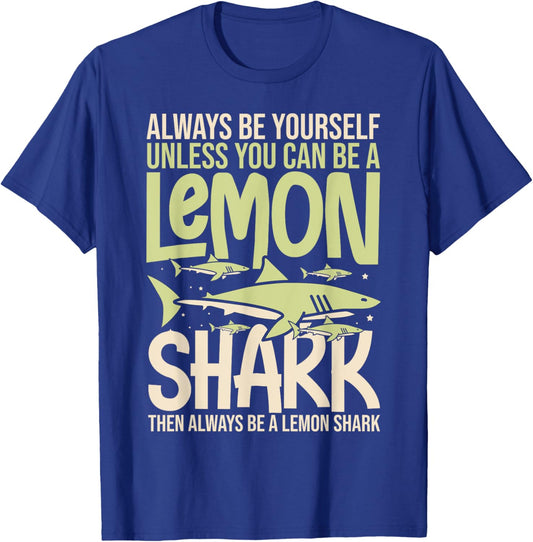 Lemon Shark Animal Tooth Funny Ocean T-Shirt - T-Shirt | Royal