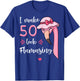 I Make 50 Look Flamazing Flamingo Birthday Party 50th T-Shirt - T-Shirt | Royal