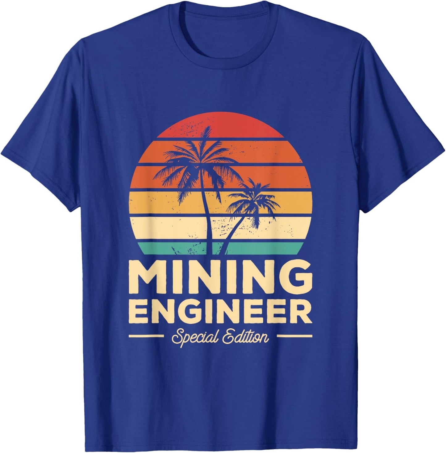 Vintage Mining Engineer T-Shirt - T-Shirt | Royal
