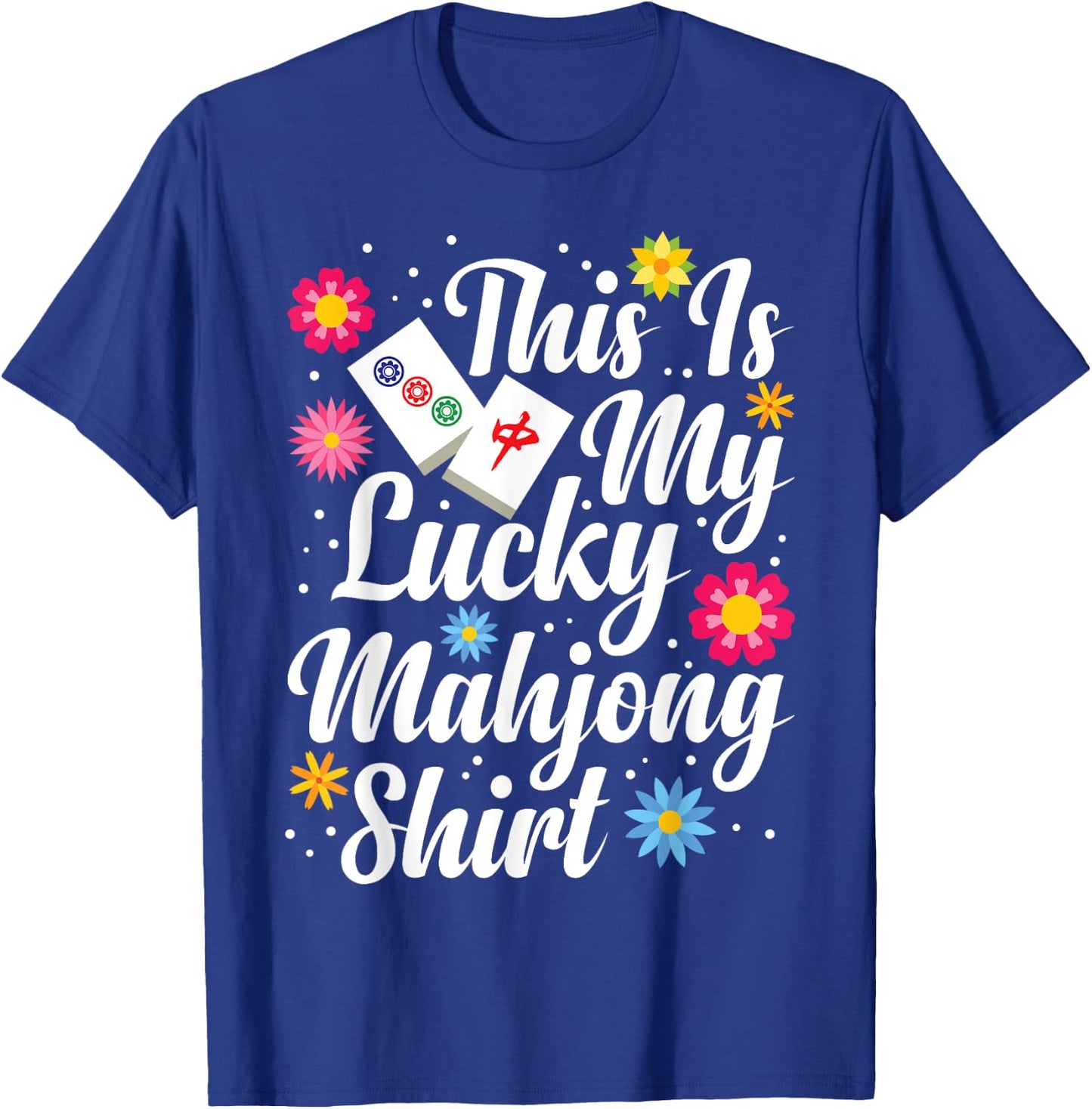 Mah Jongg Sock Mahjong Lover Mahjong Player Mahjong Game Set T-Shirt - T-Shirt | Royal