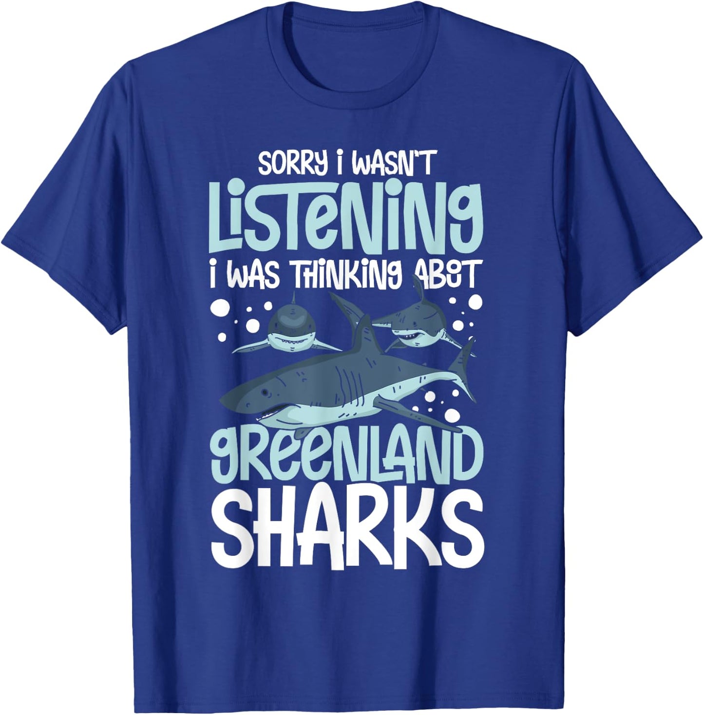 Greenland Shark Animal Tooth Funny Ocean T-Shirt - T-Shirt | Royal