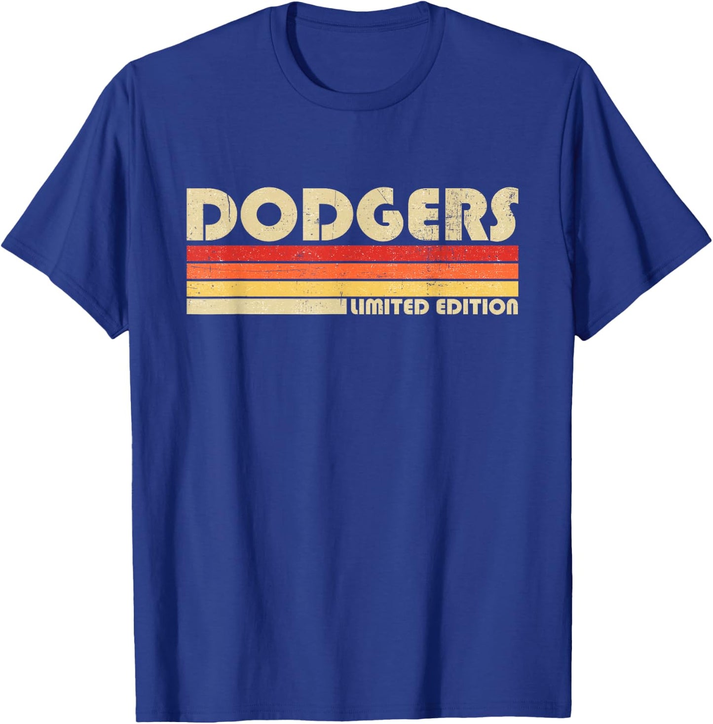 Vintage Dodgers Name Throwback Retro Gift Men Women Boy Girl T-Shirt - T-Shirt | Royal