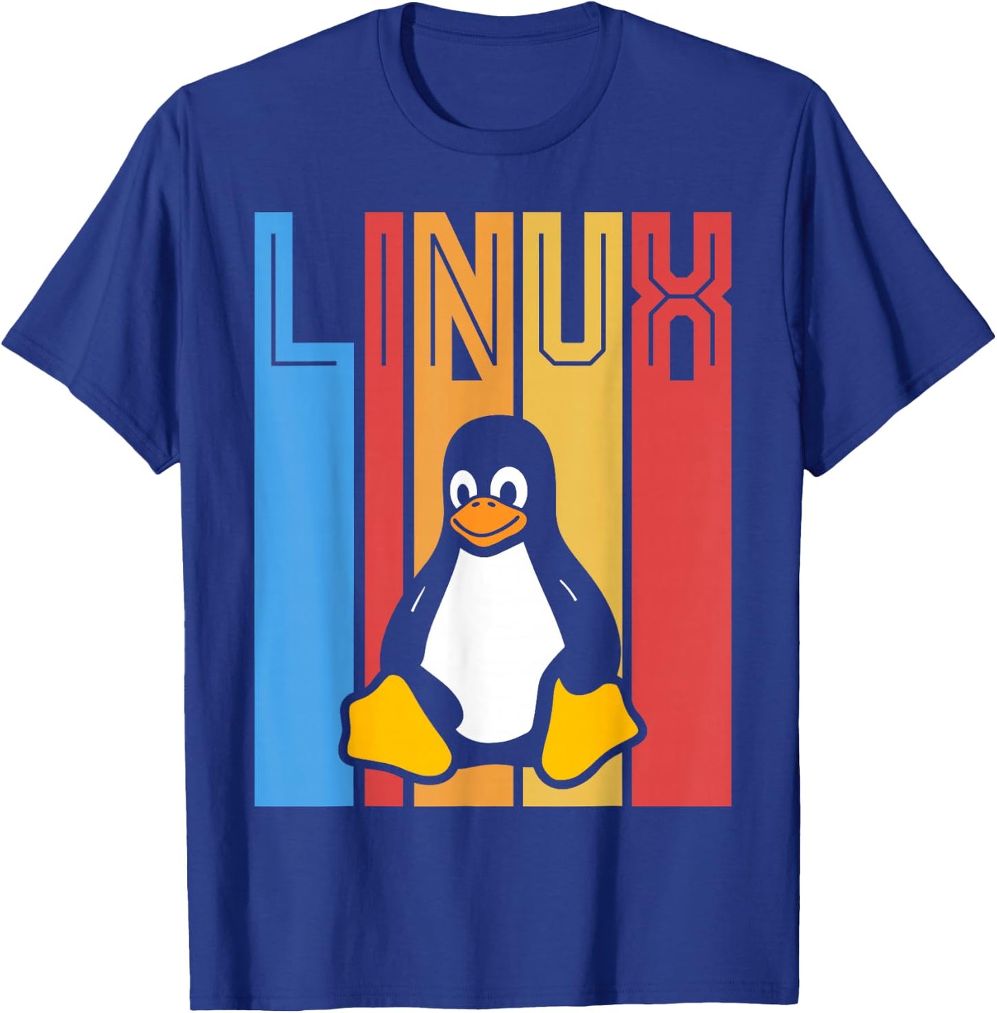 Linux Retro Vintage Geek Tools Nerd Programming Souvenir T-Shirt - T-Shirt | Royal