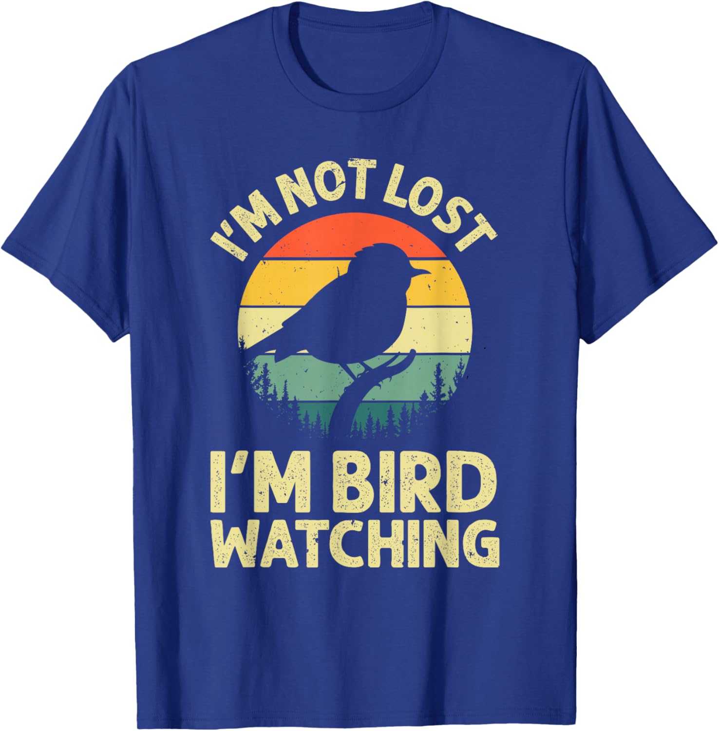 Cool Bird Watching Design Women Bird Watcher Birder T-Shirt - T-Shirt | Royal