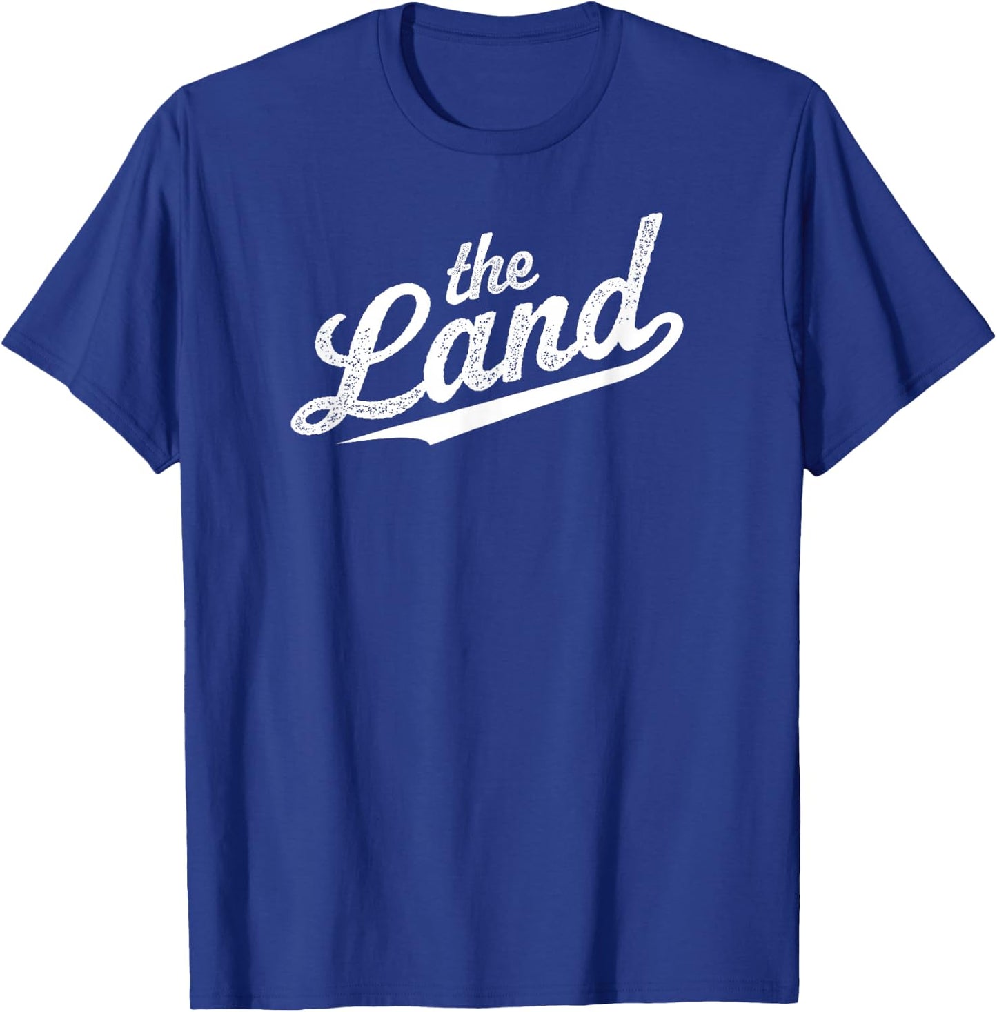 Vintage "The Land" Cleveland Ohio Script Retro Throwback T-Shirt - T-Shirt | Royal