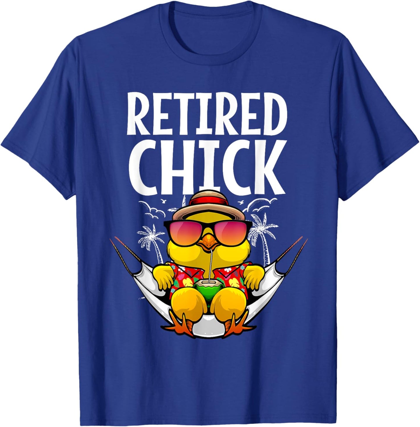 Cute Retirement Art For Mom Women Retirement Lover Retired T-Shirt - T-Shirt | Royal