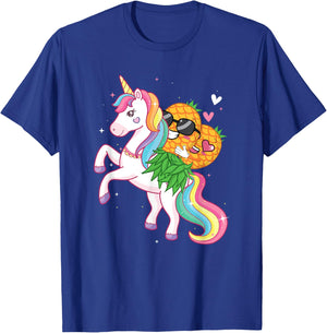Pineapple Swinger Unicorn - Swinging Lifestyle Polyamory T-Shirt - T-Shirt | Royal