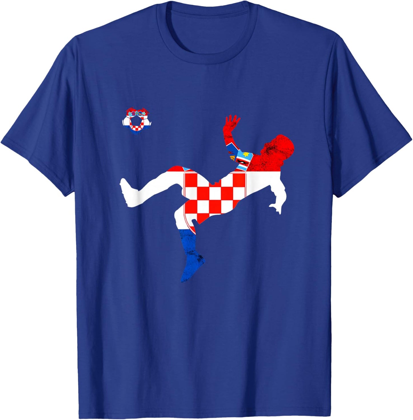 Croatia Croatian Roots Croatian Soccer Player Croatian Flag T-Shirt - T-Shirt | Royal
