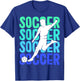 Soccer Boys Men Kids T-Shirt - T-Shirt | Royal