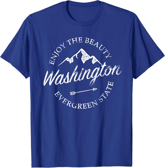 Washington Evergreen State T-Shirt - T-Shirt | Royal