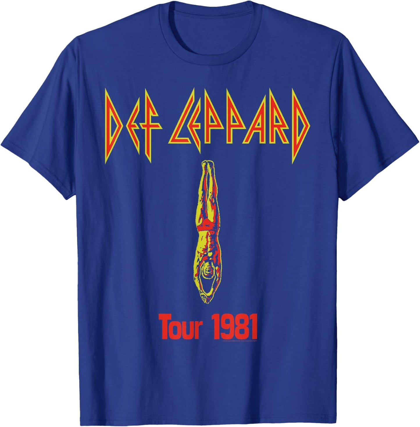 Def Leppard - Dive T-Shirt - T-Shirt | Royal