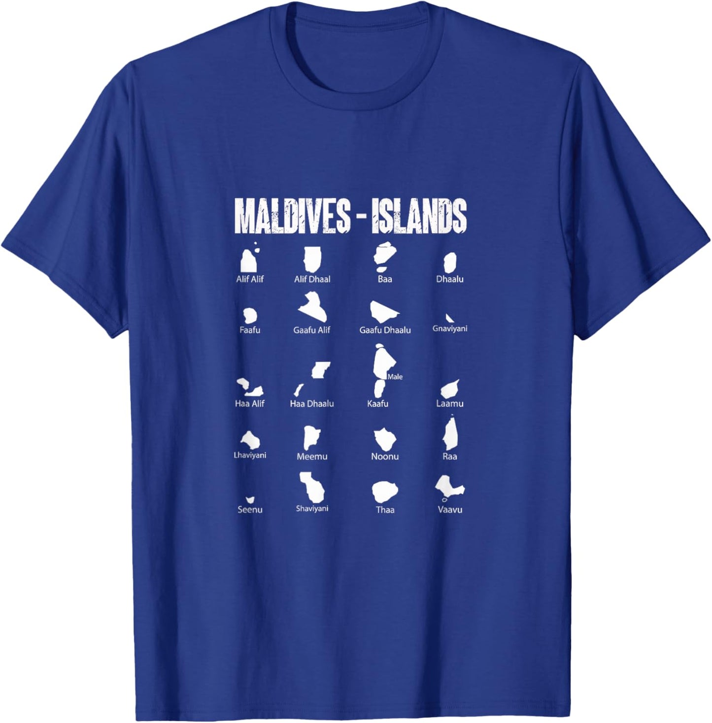 Map of Maldives T-Shirt - T-Shirt | Royal