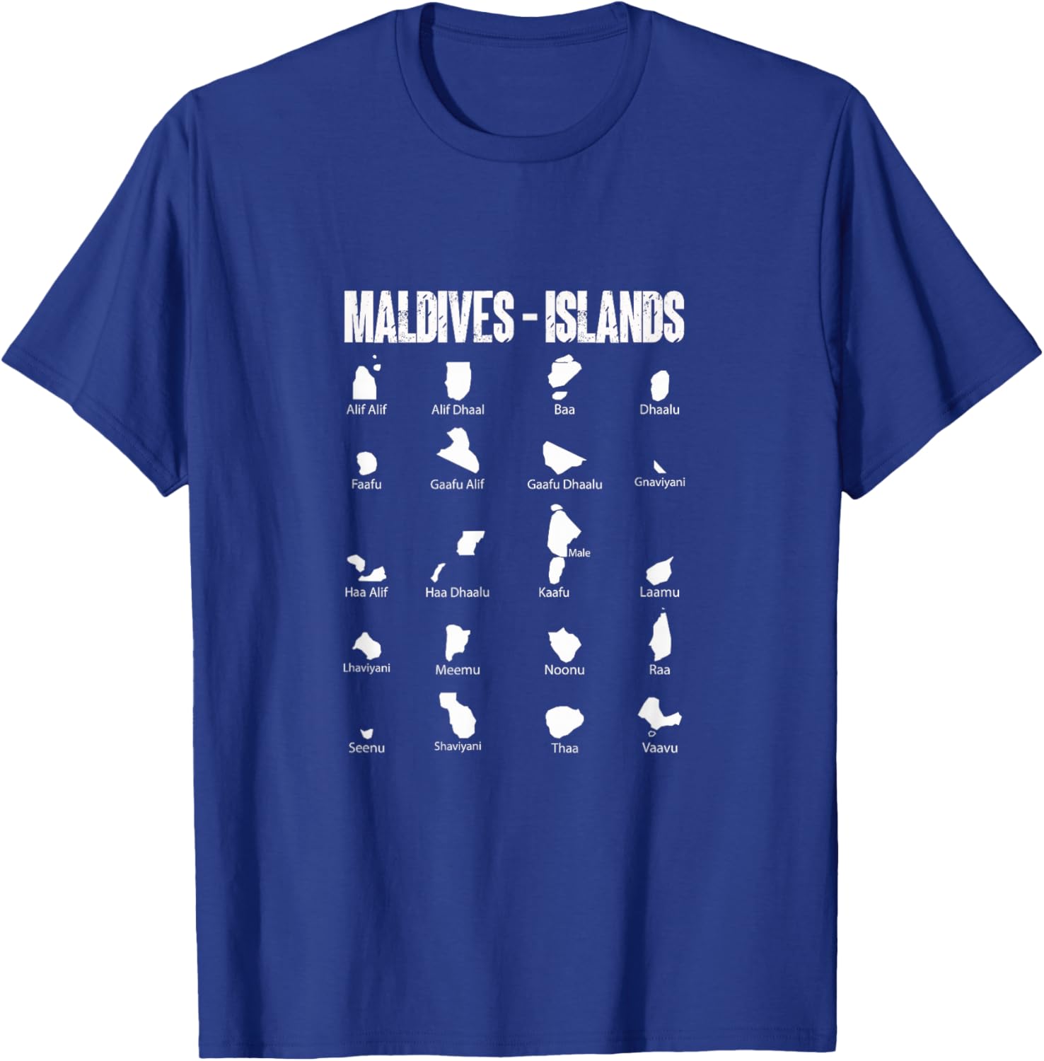 Map of Maldives T-Shirt - T-Shirt | Royal