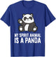 Panda Spirit Animal My Spirit Animal Is A Panda T-Shirt - T-Shirt | Royal