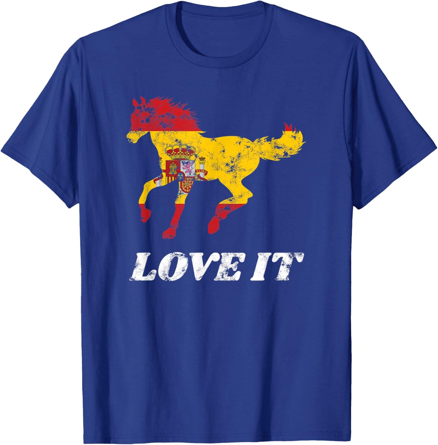 Spanish Horse Riding Horseback Rider Equestrian Pony Hooves T-Shirt - T-Shirt | Royal